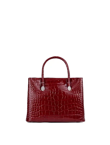 Жіноча сумка тоут MIRATON шкіряна червона - фото 4 - Miraton