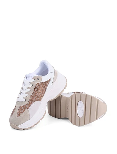 Жіночі кросівки LIU JO замшеві білі - фото 2 - Miraton