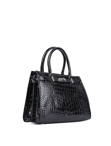 Жіноча сумка тоут MIRATON шкіряна чорна - фото 2 - Miraton