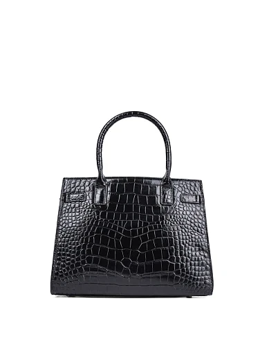 Жіноча сумка тоут MIRATON шкіряна чорна - фото 3 - Miraton