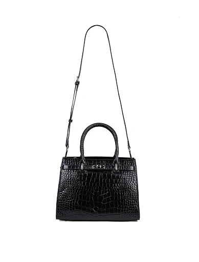 Жіноча сумка тоут MIRATON шкіряна чорна - фото 5 - Miraton