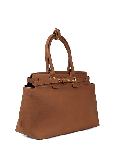 Жіноча сумка тоут MIRATON з нубуку кемел - фото 3 - Miraton