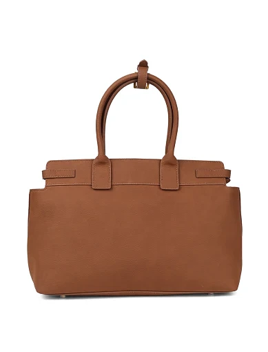 Жіноча сумка тоут MIRATON з нубуку кемел - фото 4 - Miraton