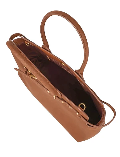 Жіноча сумка тоут MIRATON з нубуку кемел - фото 6 - Miraton