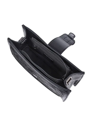 Жіноча сумка через плече MIRATON шкіряна чорна(2 552) - фото 6 - Miraton