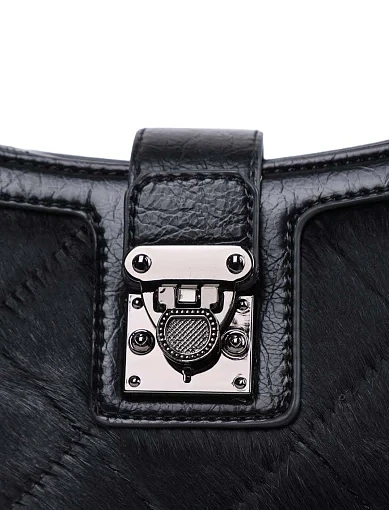 Жіноча сумка через плече MIRATON шкіряна чорна(2 555) - фото 5 - Miraton