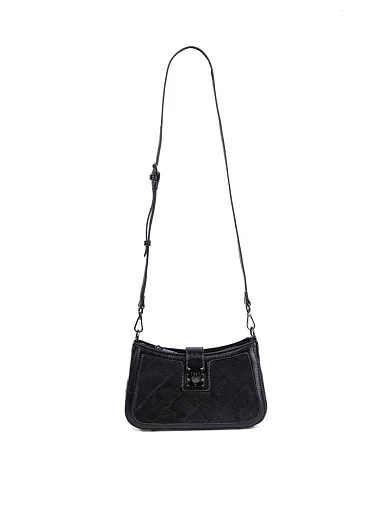 Жіноча сумка через плече MIRATON шкіряна чорна(2 555) - фото 6 - Miraton