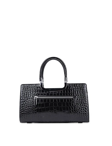 Жіноча сумка тоут MIRATON шкіряна чорна - фото 4 - Miraton