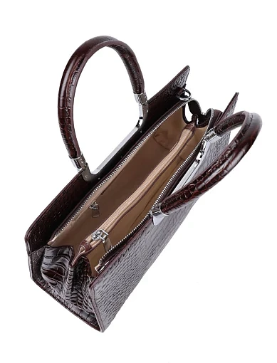 Жіноча сумка тоут MIRATON шкіряна коричнева - фото 5 - Miraton