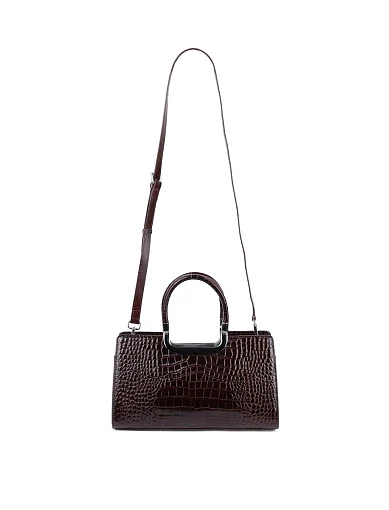 Жіноча сумка тоут MIRATON шкіряна коричнева - фото 6 - Miraton