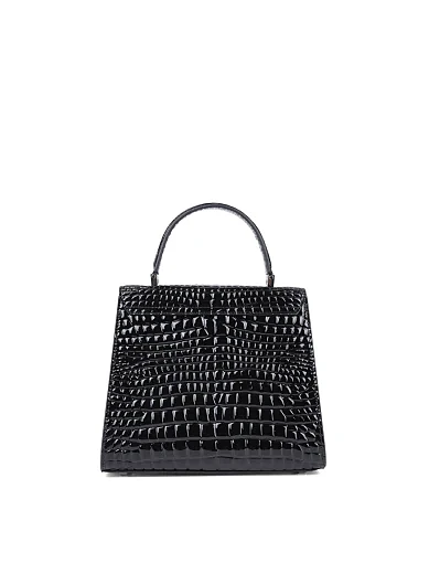 Жіноча сумка леді лайк MIRATON шкіряна чорна(9065-1) - фото 3 - Miraton