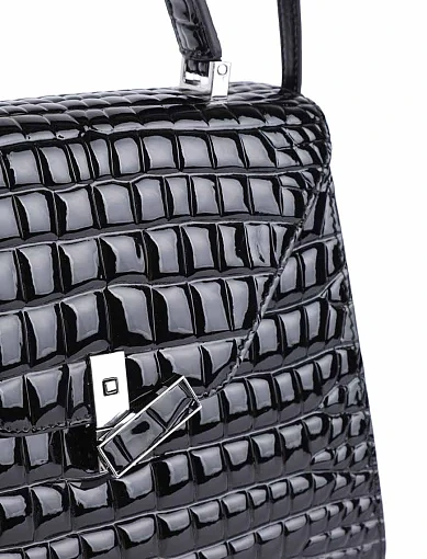 Жіноча сумка леді лайк MIRATON шкіряна чорна(9065-1) - фото 5 - Miraton