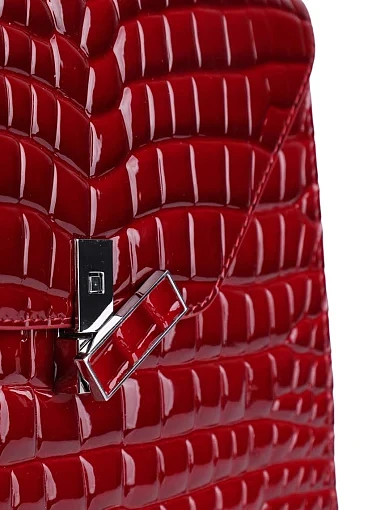 Жіноча сумка леді лайк MIRATON шкіряна червона - фото 4 - Miraton