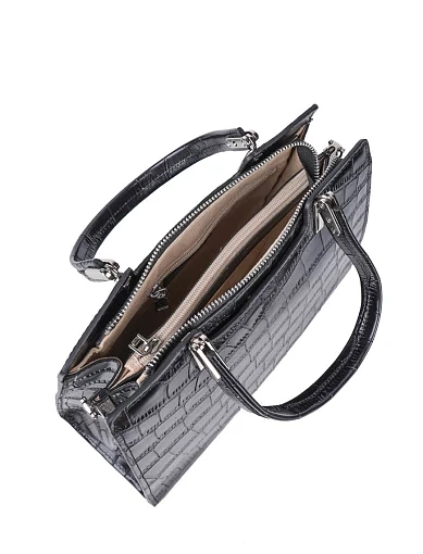 Жіноча сумка тоут MIRATON шкіряна чорна - фото 6 - Miraton