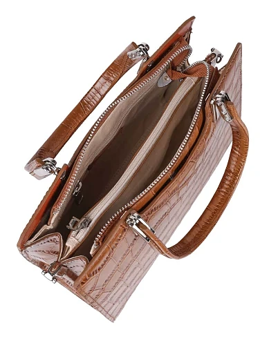 Жіноча сумка тоут MIRATON шкіряна кемел - фото 6 - Miraton