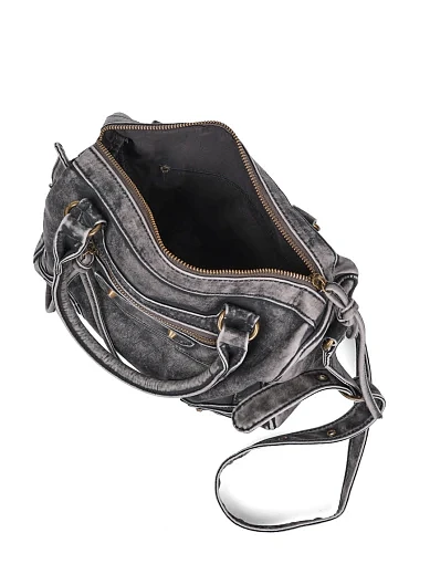 Жіноча сумка тоут MIRATON з екошкіри сіра - фото 5 - Miraton