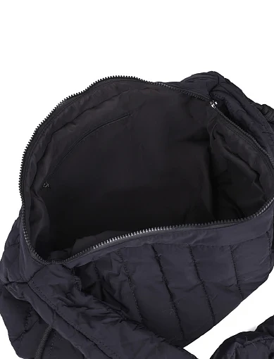 Жіноча сумка хобо MIRATON тканинна чорна - фото 5 - Miraton