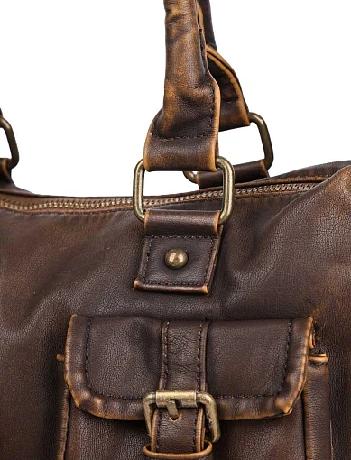 Жіноча сумка карго MIRATON з екошкіри кемел - фото 4 - Miraton