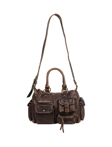 Жіноча сумка карго MIRATON з екошкіри кемел - фото 6 - Miraton