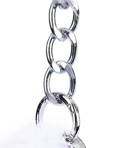 Жіноча сумка через плече MIRATON з хутра біла - фото 4 - Miraton