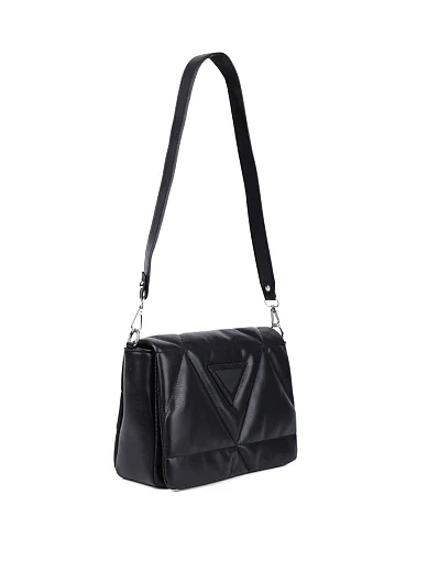 Женская сумка кросс-боди MIRATON из экокожи черная - фото 3 - Miraton