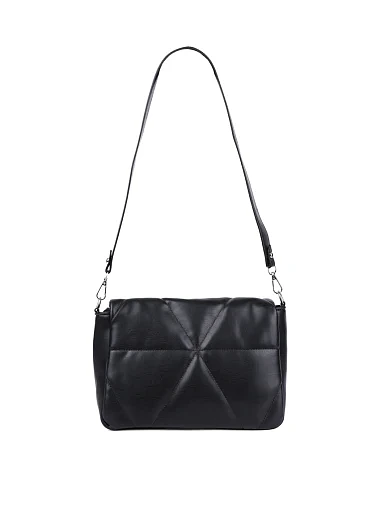 Женская сумка кросс-боди MIRATON из экокожи черная - фото 4 - Miraton