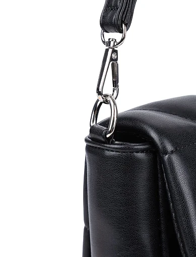 Женская сумка кросс-боди MIRATON из экокожи черная - фото 5 - Miraton