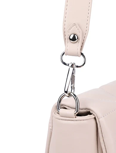 Жіноча сумка крос-боді MIRATON з екошкіри бежева(6083-2) - фото 4 - Miraton