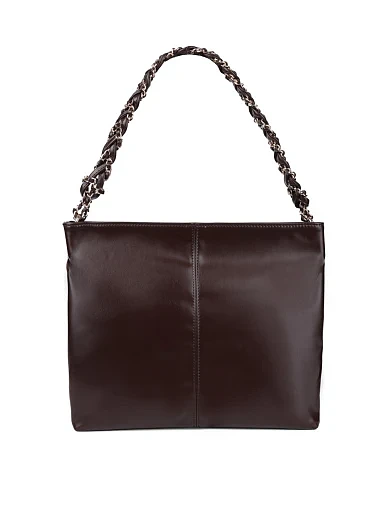 Женская сумка через плечо MIRATON замшевая коричневая - фото 3 - Miraton