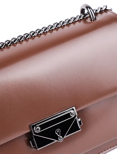 Жіноча сумка крос-боді MIRATON шкіряна коричнева(87178-2) - фото 6 - Miraton