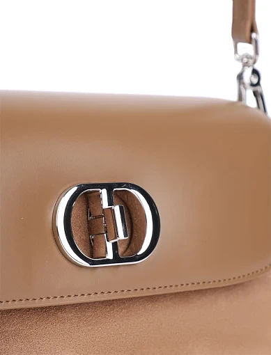 Жіноча сумка через плече MIRATON шкіряна бежева(87729-2) - фото 5 - Miraton