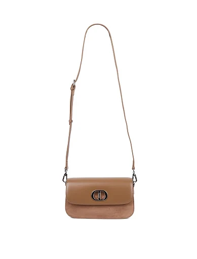 Жіноча сумка через плече MIRATON шкіряна бежева(87729-2) - фото 7 - Miraton