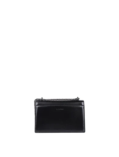 Женская сумка кросс-боди MIRATON кожаная черная - фото 4 - Miraton