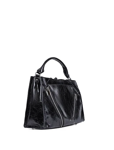 Жіноча сумка тоут MIRATON шкіряна чорна - фото 3 - Miraton