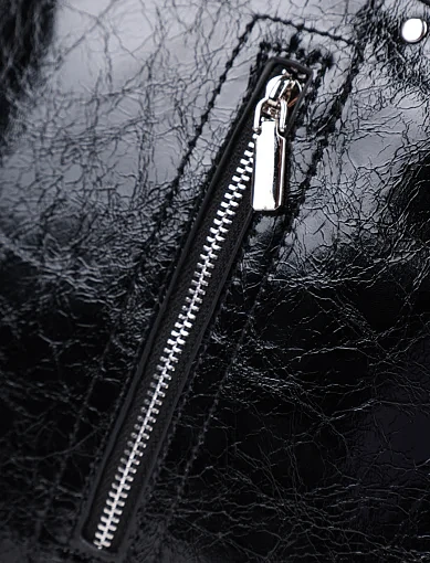 Жіноча сумка тоут MIRATON шкіряна чорна - фото 5 - Miraton