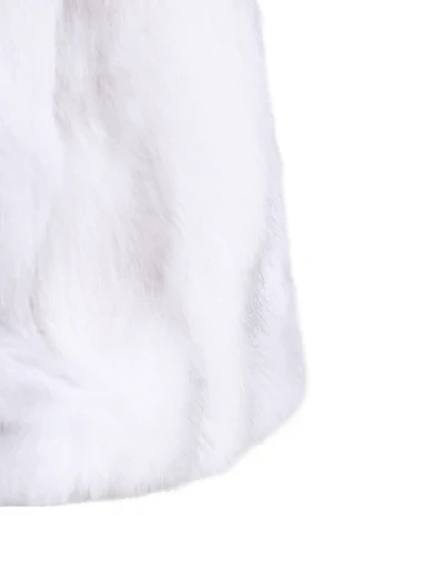 Женская сумка через плечо MIRATON из меха белая - фото 4 - Miraton