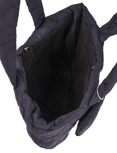 Жіноча сумка шоппер MIRATON тканинна чорна - фото 5 - Miraton