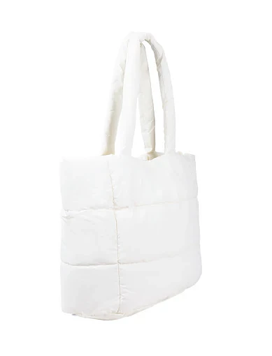 Жіноча сумка шоппер MIRATON тканинна біла(5193-2) - фото 2 - Miraton