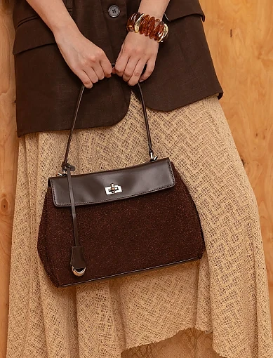 Жіноча сумка тоут MIRATON шкіряна коричнева - фото 2 - Miraton