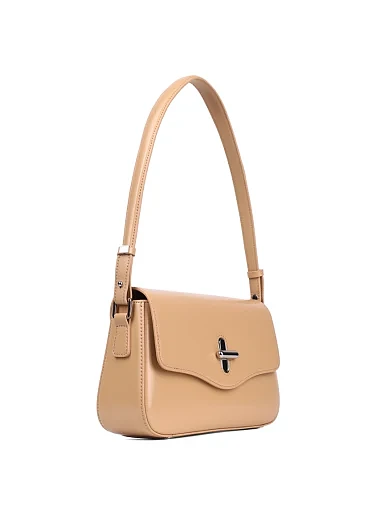 Жіноча сумка через плече MIRATON шкіряна бежева(M201-2) - фото 3 - Miraton