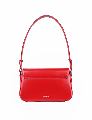 Жіноча сумка через плече MIRATON шкіряна червона - фото 4 - Miraton