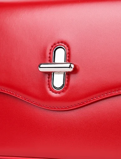 Жіноча сумка через плече MIRATON шкіряна червона - фото 5 - Miraton