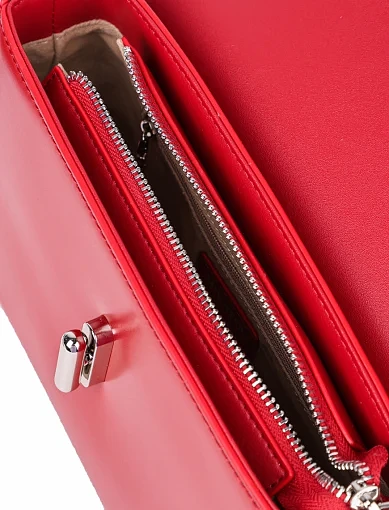 Жіноча сумка через плече MIRATON шкіряна червона - фото 7 - Miraton