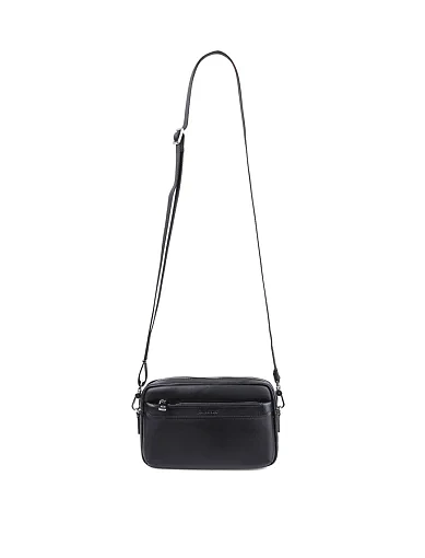 Чоловіча сумка крос-боді MIRATON шкіряна чорна (PL-L0907) - фото 6 - Miraton