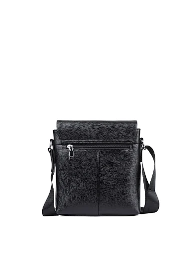 Чоловіча сумка месенджер MIRATON шкіряна чорна (874) - фото 3 - Miraton