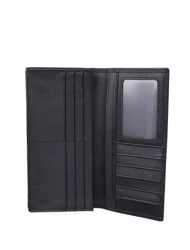 Чоловічий гаманець шкіряний чорний (860898-3) - фото 4 - Miraton