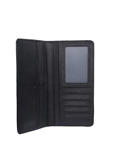 Чоловічий гаманець шкіряний чорний  (890893-3) - фото 4 - Miraton