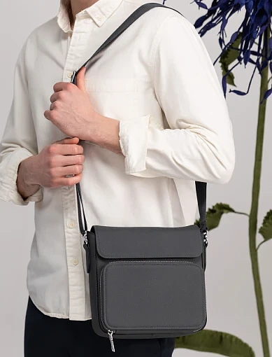 Чоловіча сумка месенджер MIRATON шкіряна синя (88500-1) - фото 2 - Miraton