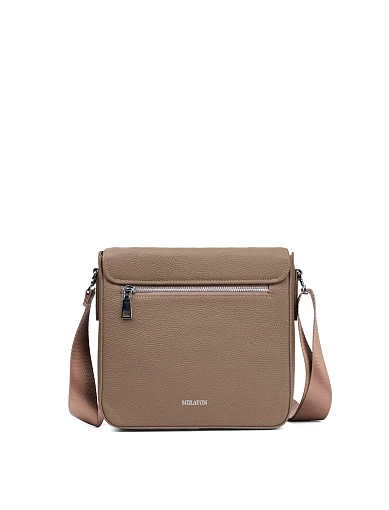 Чоловіча сумка месенджер MIRATON шкіряна бежева (88500-2) - фото 3 - Miraton