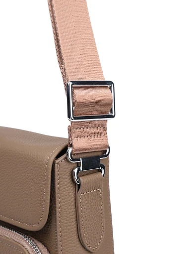 Чоловіча сумка месенджер MIRATON шкіряна бежева (88500-2) - фото 4 - Miraton